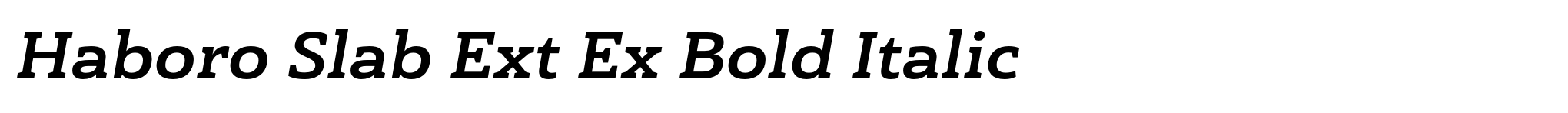 Haboro Slab Ext Ex Bold Italic image